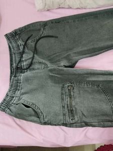 Stylish Grey Denim Joggers