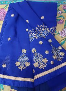 Blue Saree