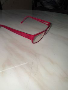 Aesthetic Cherry Red Fossil Spectacle Frame