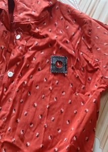 Cute Coral Print Shirt