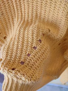 Mustard crop sweater bust 36-42