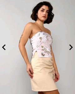 Floral Tube Top &amp; Mini Skirt