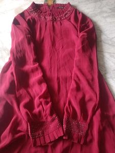 Elegant Maroon Kurta