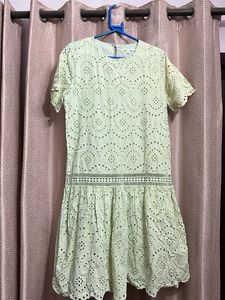Eyelet Mini Dress