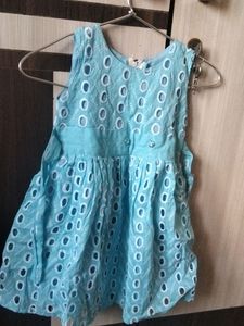 Blue Soft Cotton Frocks