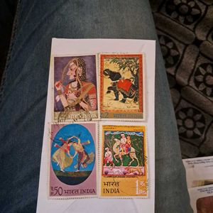 1973 vintage Indian stamps