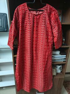 Red Printed Kurti