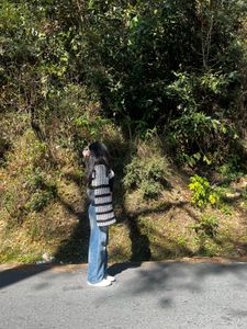 very pretty handmade Grey Knit Sweater