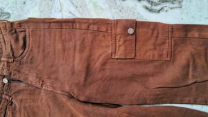 Brown cargo denim