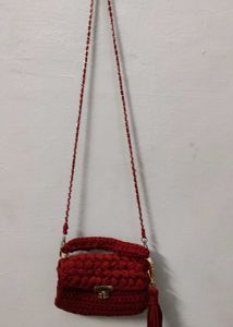 Crochet Hand Bag Totally New