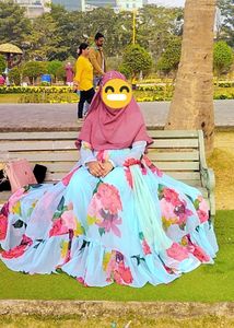 Flower Printed Women Grown