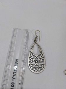 Pretty Metal Carving Design Earrings