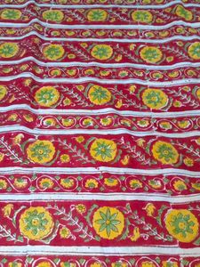 Floral Print Cotton Saree