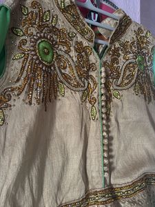 Elegant Green lehanga  with duppatta