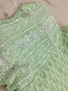 Light Green Top ..indo Western  Top