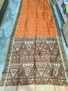 Elegant Orange Ethnic Saree
