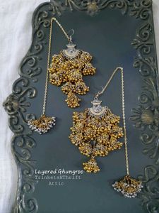 Layered Ghungroo Dual Tone Kashmiri Style Jhumka