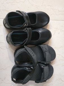 Black Sandals And Shoes (COMBO)