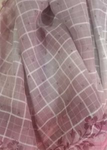 Elegant Checked Saree