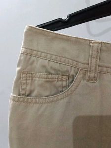 khaki cotton skirt