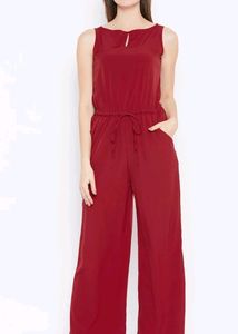 Insert Pocket Sleeveless Jumpsuit