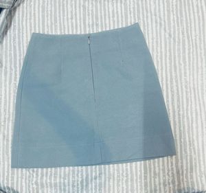Cute Blue Mini Skirt