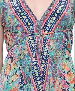 Colorful Paisley Print Dress