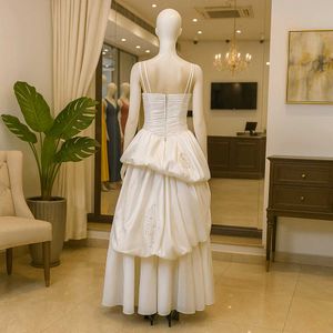 Unique White Tiered Dress