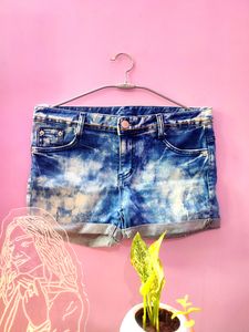 New Tie-Dye Blue Shorts (Women)