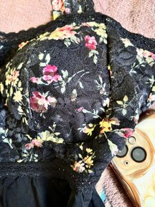 Y2k Black Padded Top