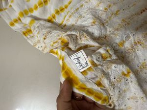 Tie-Dye Top with Lace Detail Coord set