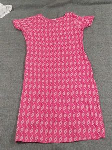 Pink Patterned Dress