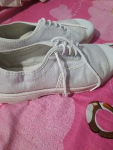 White Canvas Sneakers