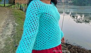 Crochet Messh Cardigan