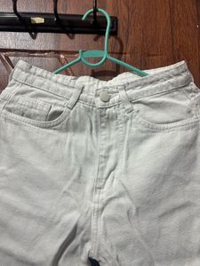 White Straight Leg Jeans