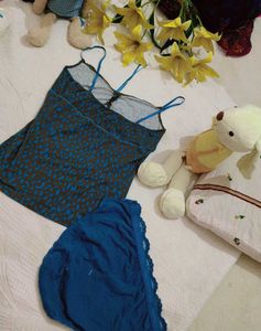 Cute Blue Lingerie Set