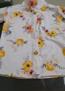 Girls Plazo Pant With Cream Color Top