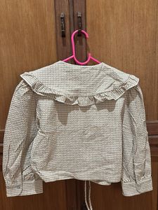 Zara Checkered Crop Top