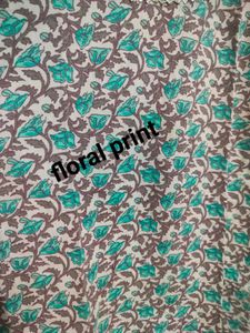 Floral Print Cotton Kurti