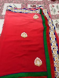 Dual Shade Heavy Work Saree