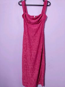 NEWME PINK MIDI DRESS