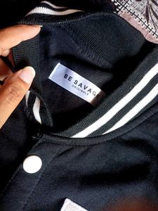 Black Varsity Jacket For Men