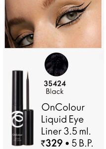 On colour Liquid Eyeliner Black