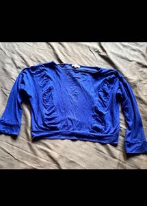 Blue Crop Top