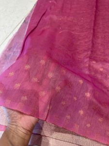 Pink Saree For Festive Wear