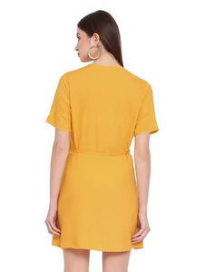 Chic Mustard Yellow Dress