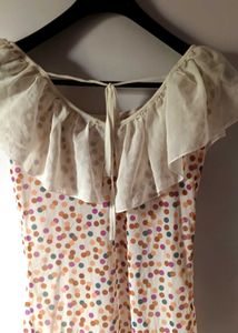 Polka Dot Pearl Embedded Top