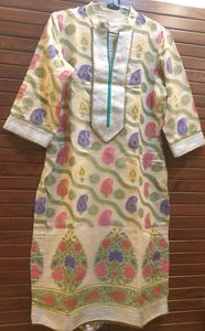 chanderi kurti