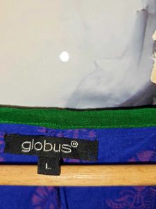 GLOBUS Blue Printed Kurta