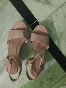 Beige Slingback Heels